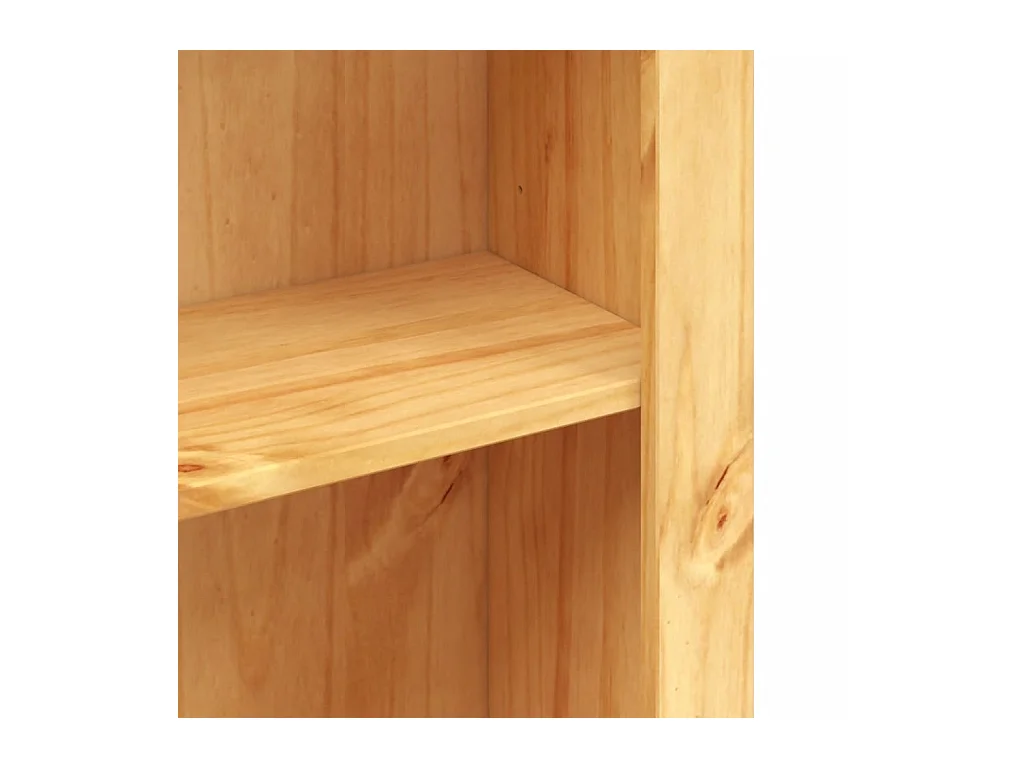 Bücherschrank 3 Fächer Mexiko-Stil Kiefernholz 80x29x100 cm