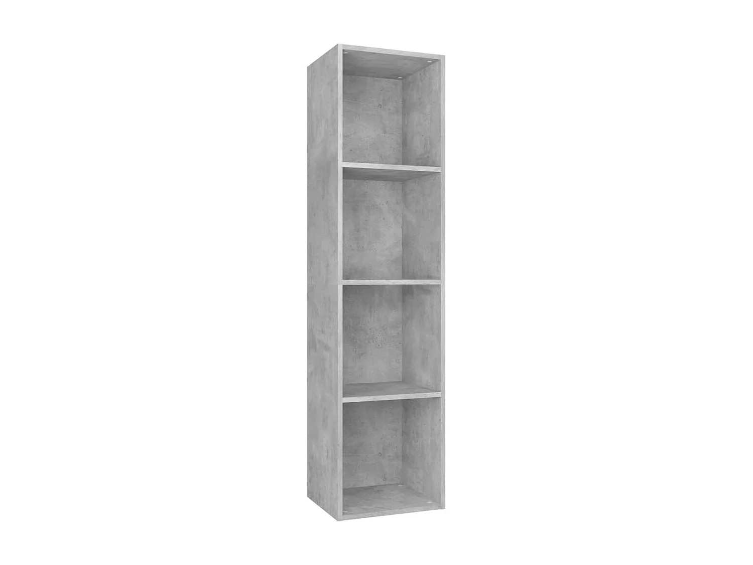 Boekenkast/tv-meubel 36x30x143 cm bewerkt hout betongrijs