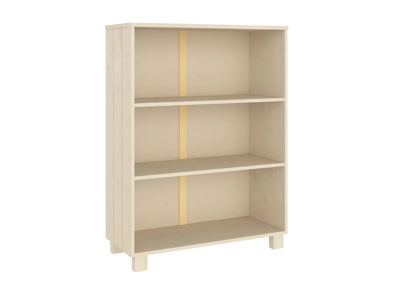 Boekenkast HAMAR 85x35x112 cm massief grenenhout honingbruin