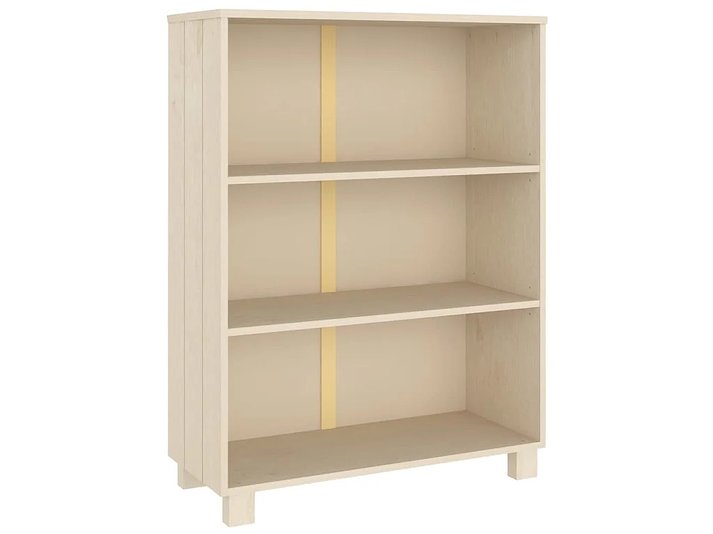 Bibliothèque HAMAR Marron miel 85x35x112 cm Bois de pin massif