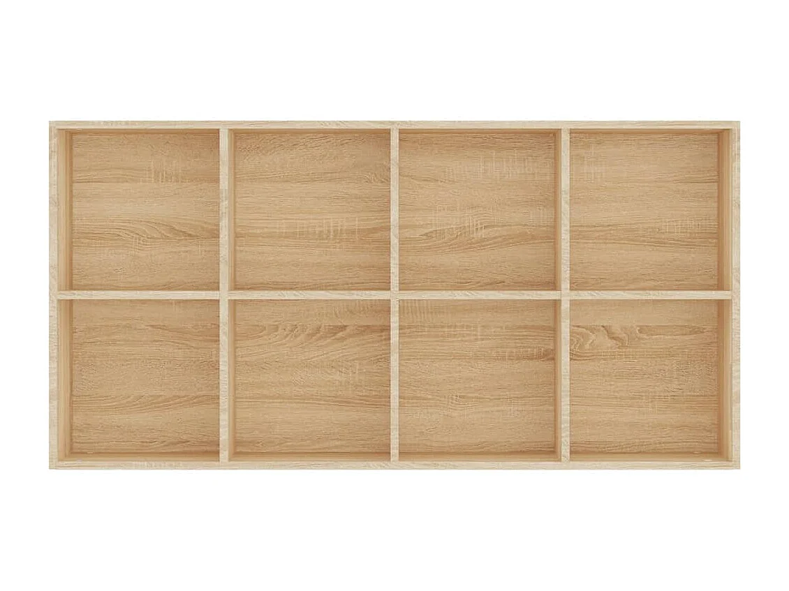 Bibliothèque/Buffet Chêne sonoma 66x30x130 cm Bois d’ingénierie