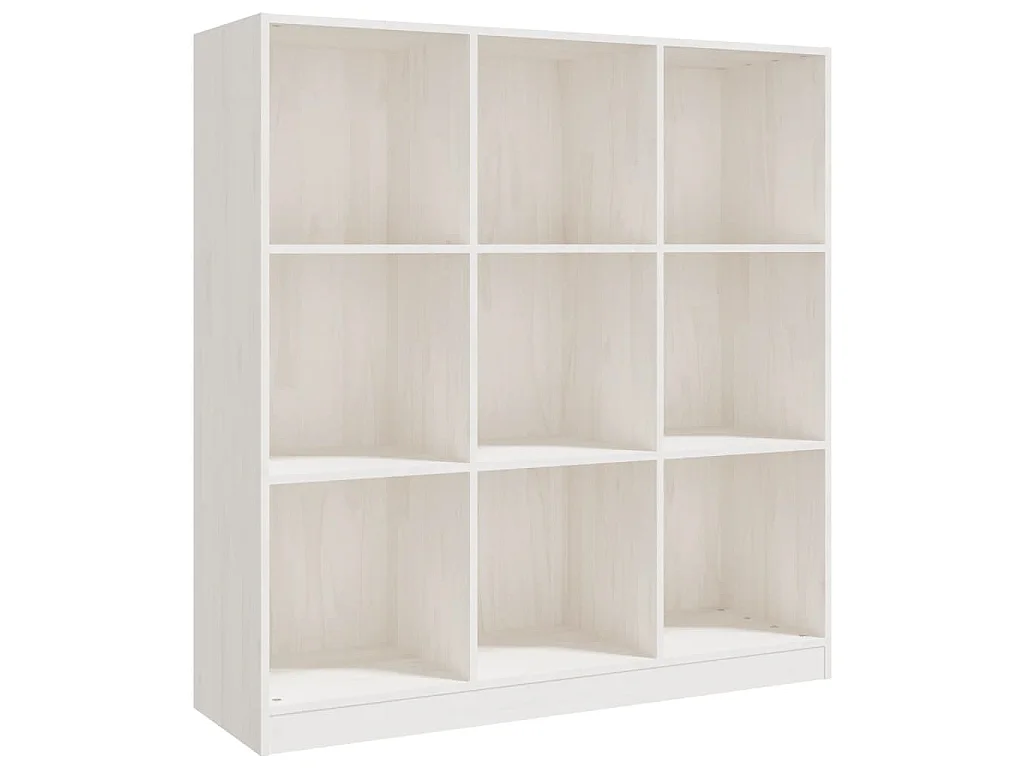 Estante/divisória 104x33,5x110 cm pinho maciço branco
