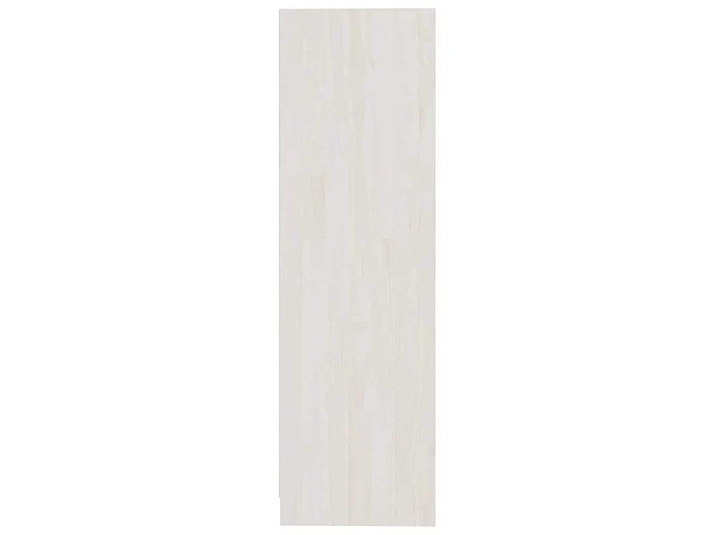 Bücherregal/Raumteiler Weiß 104x33,5x110 cm Massivholz Kiefer
