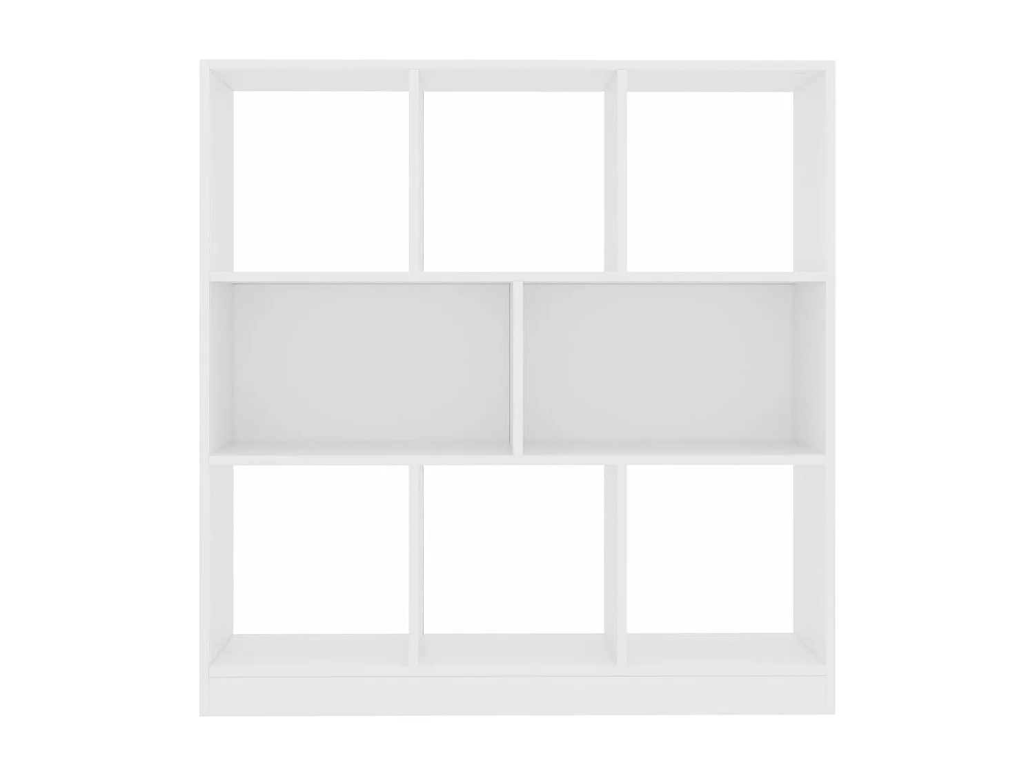 Bibliothèque Blanc 97,5x29,5x100 cm Bois d'ingénierie