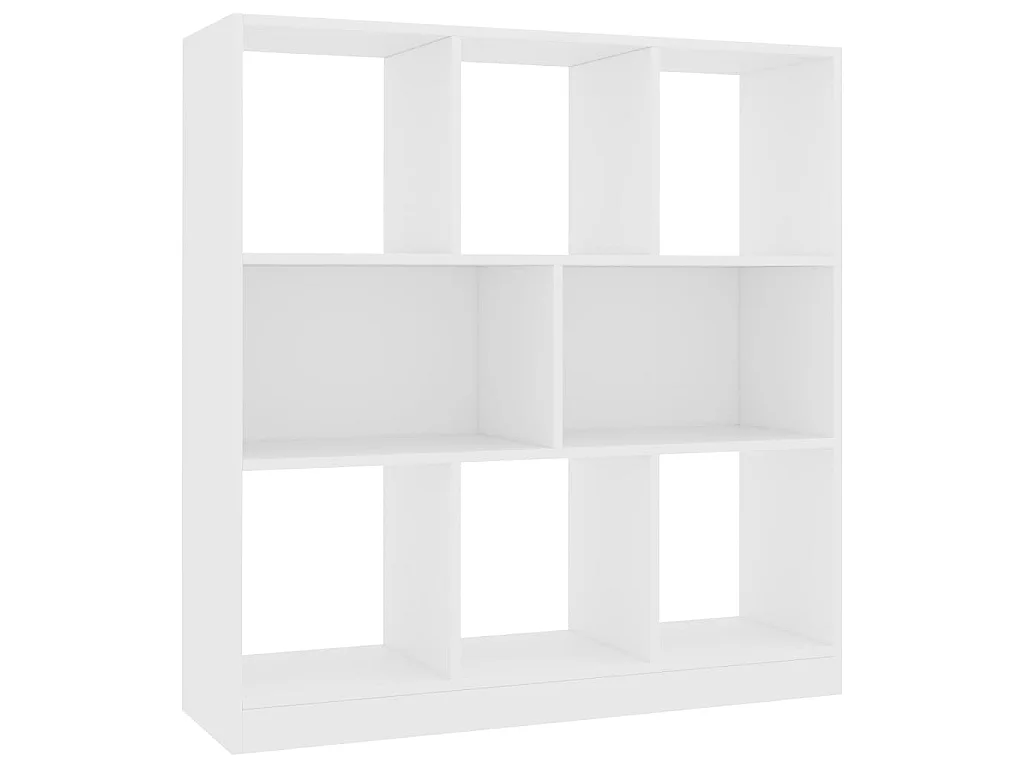 Bibliothèque Blanc 97,5x29,5x100 cm Bois d'ingénierie
