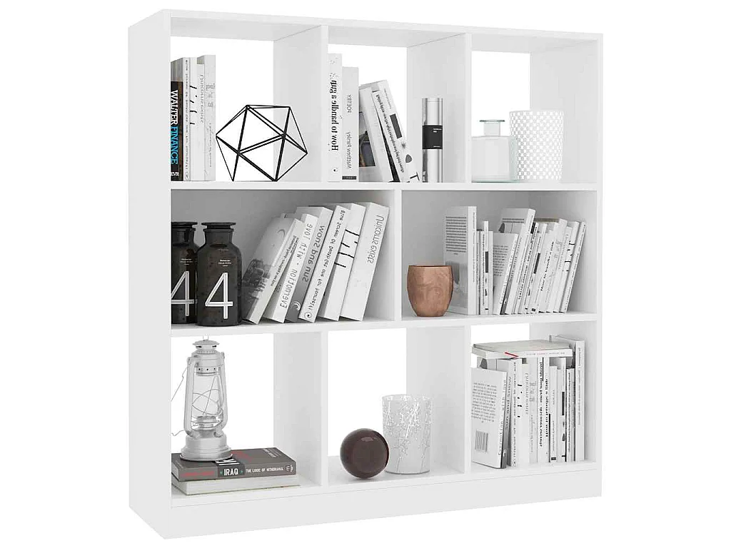 Boekenkast 97,5x29,5x100 cm bewerkt hout wit