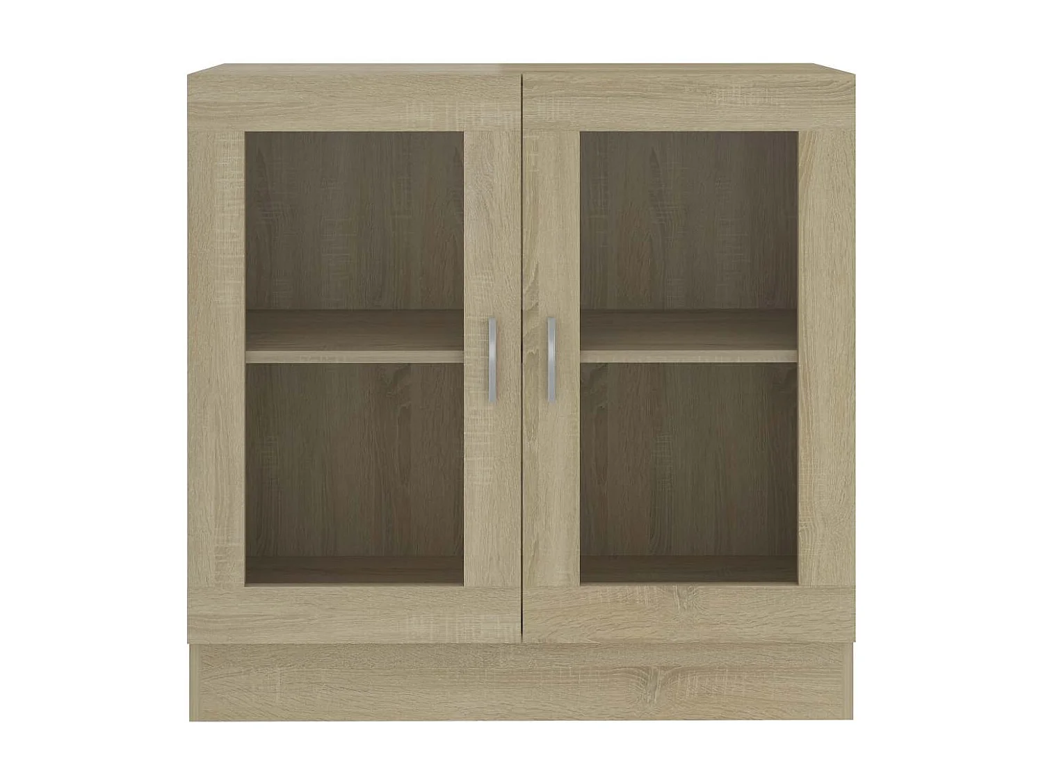 Armoire à vitrine Chêne sonoma 82,5x30,5x80cm Bois d'ingénierie