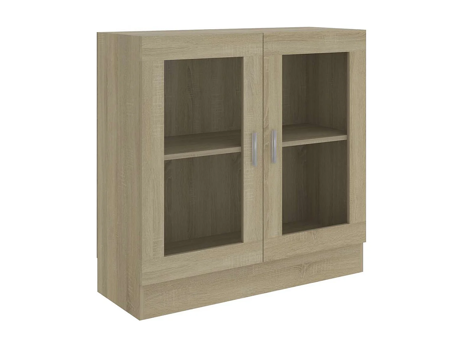 Armario libros madera contrachapada color roble 82,5x30,5x80 cm