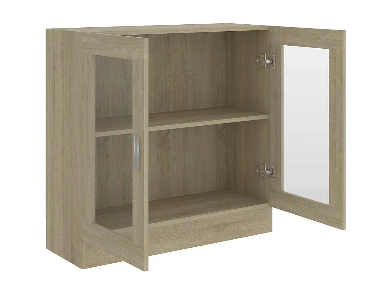 Armario libros madera contrachapada color roble 82,5x30,5x80 cm