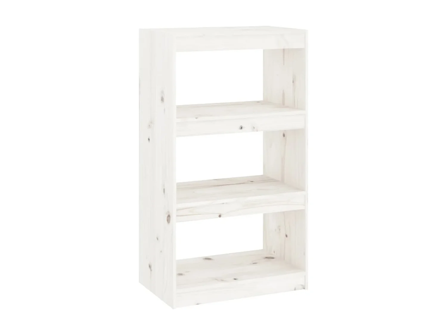 Estante/divisória 60x30x103,5 cm madeira de pinho maciça branco