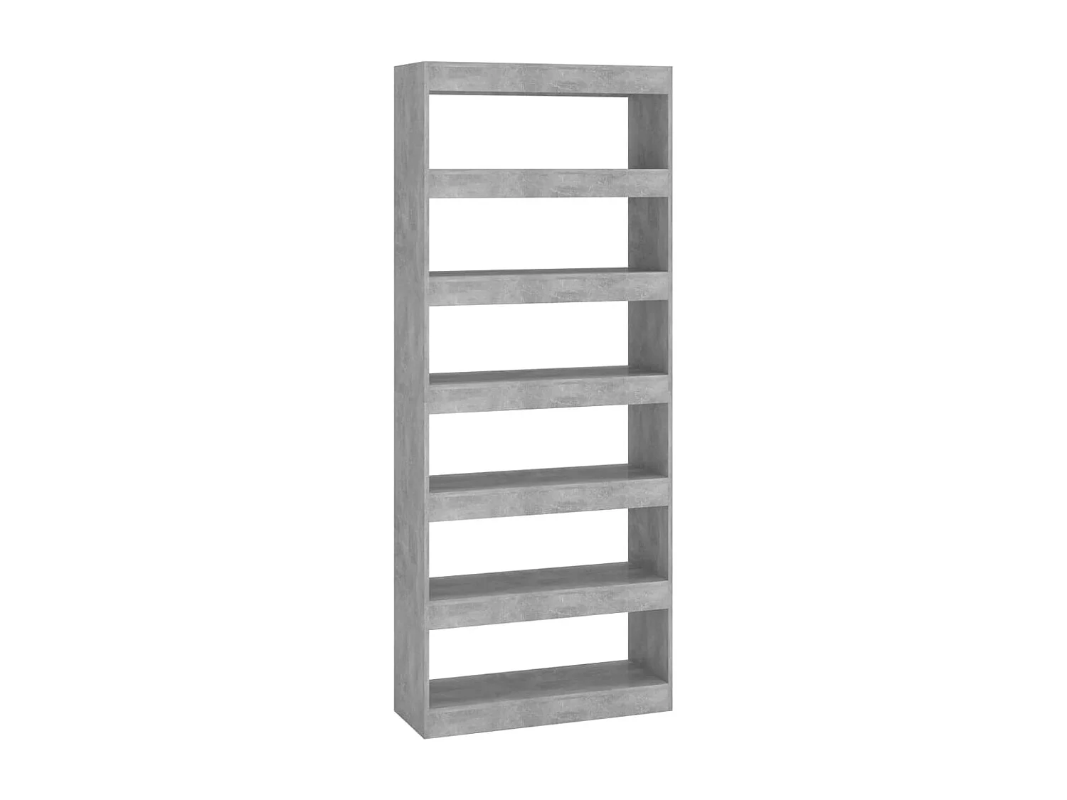 Bibliothèque/Séparateur de pièce Gris béton Bois d'ingénierie