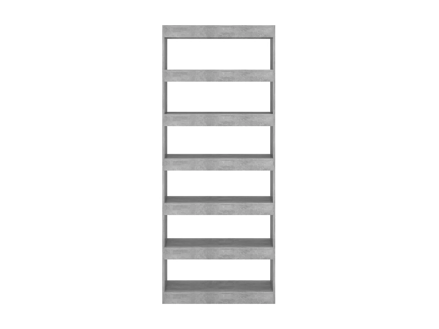 Bibliothèque/Séparateur de pièce Gris béton Bois d'ingénierie