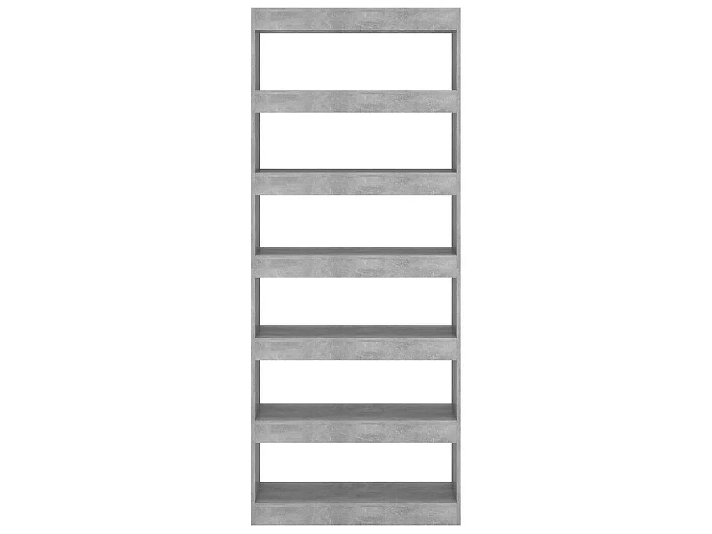 Libreria/Divisorio Grigio Cemento 80x30x198 cm in Truciolato