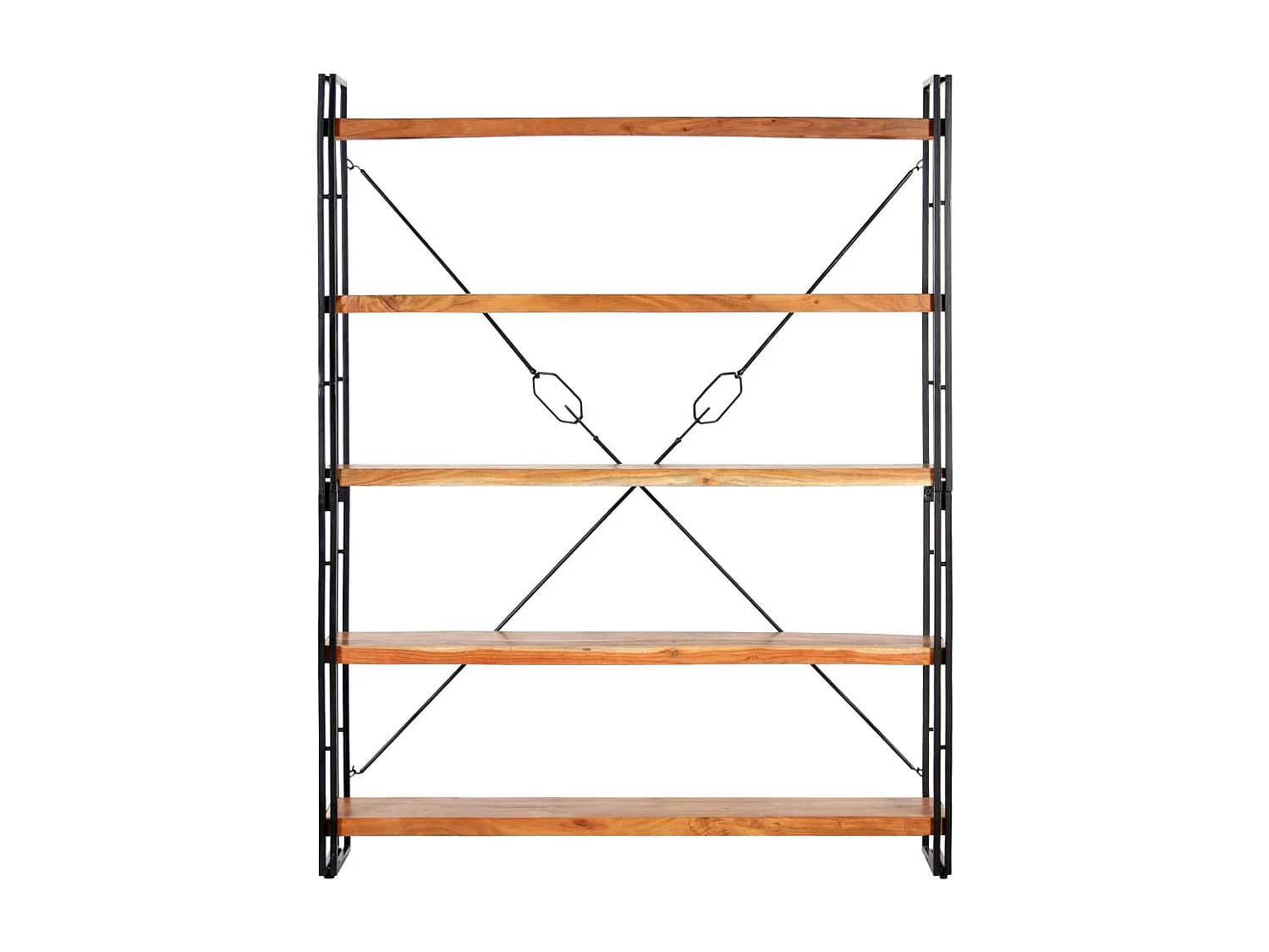 Bibliothèque à 5 niveaux 140x30x180 cm Bois d'acacia solide