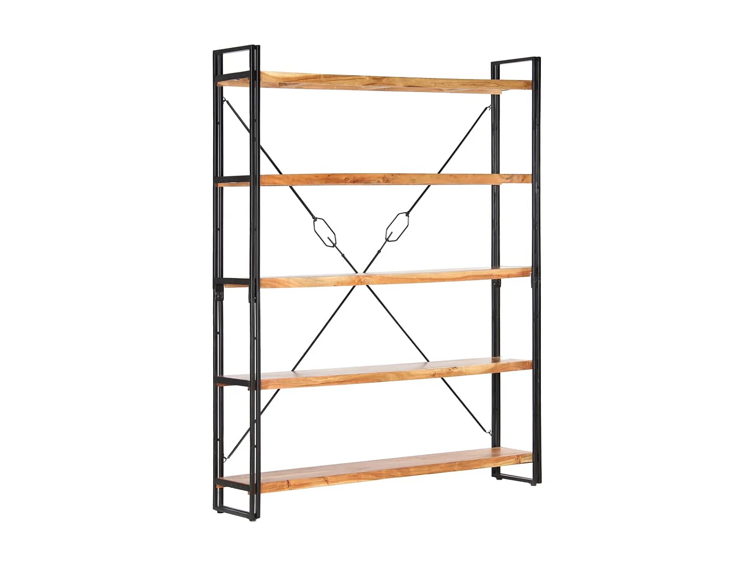 Bibliothèque à 5 niveaux 140x30x180 cm Bois d'acacia solide