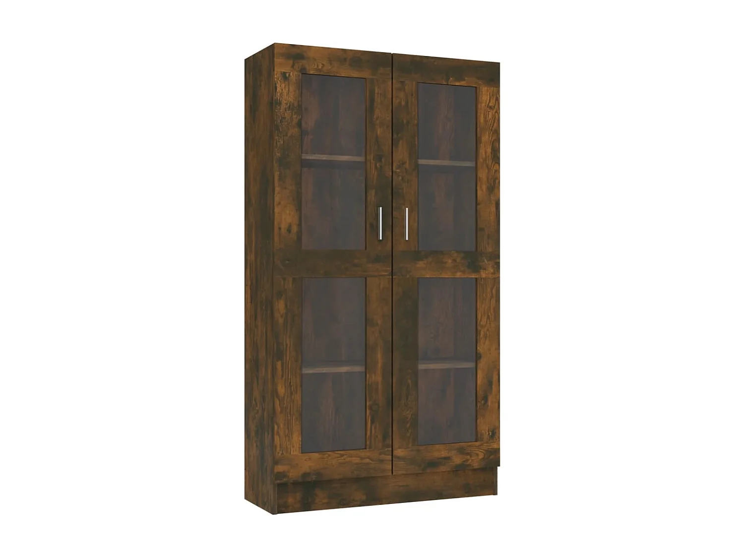 Vitrina madera contrachapada roble ahumado 82,5x30,5x150 cm