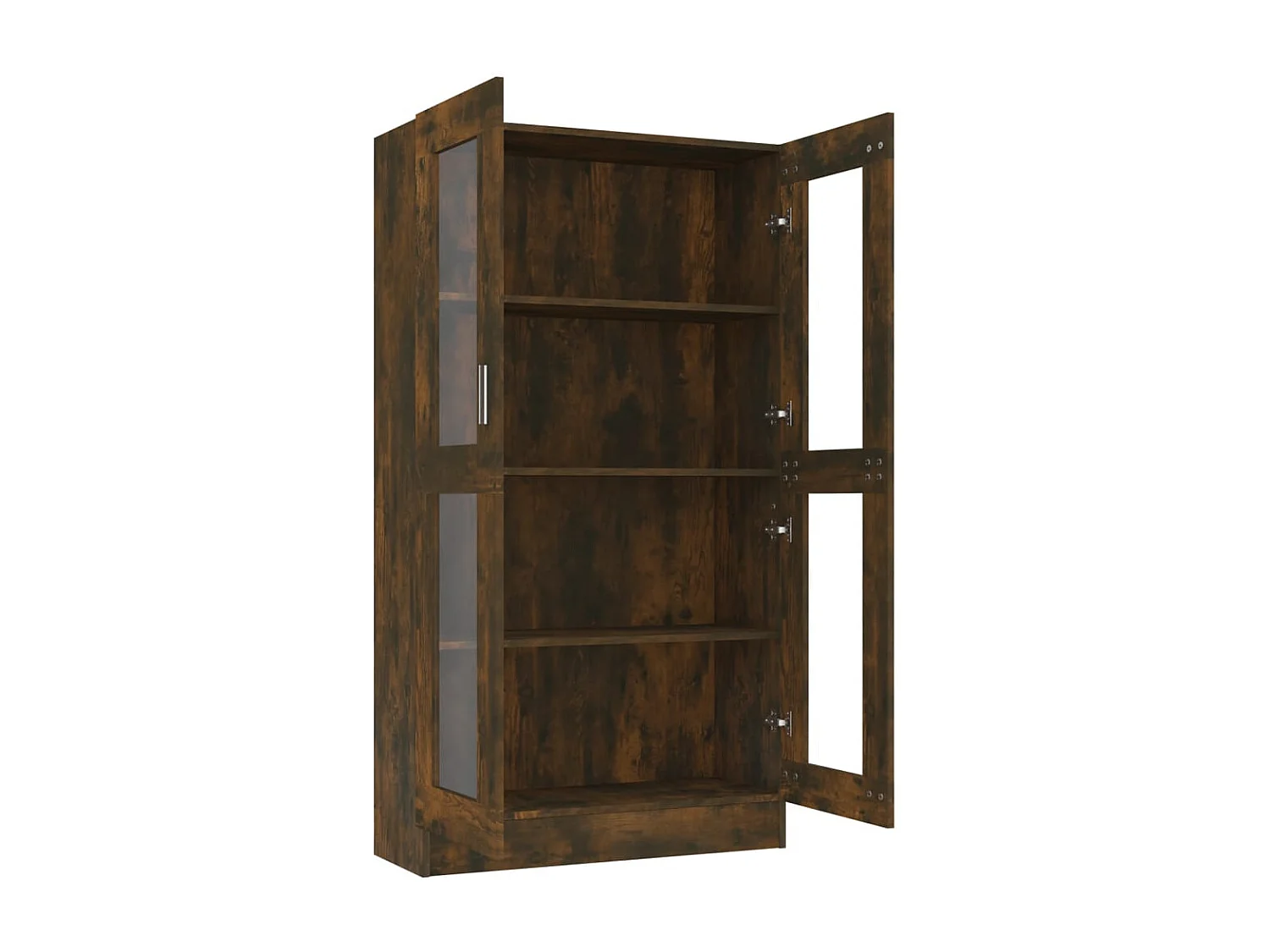 Vitrina madera contrachapada roble ahumado 82,5x30,5x150 cm