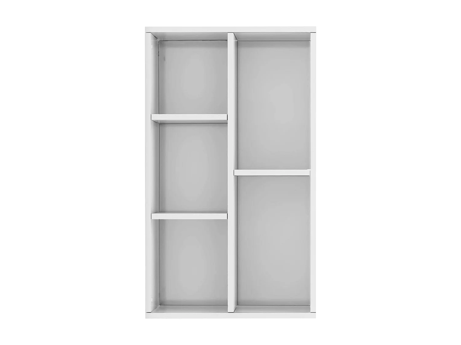 Estante/aparador derivados de madeira branco brilhante