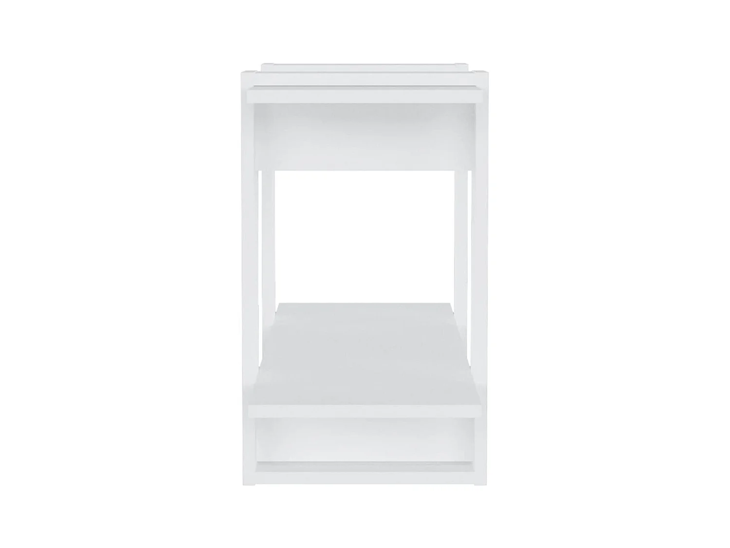 Bücherregal/Raumteiler Hochglanz-Weiß 80x30x51 cm