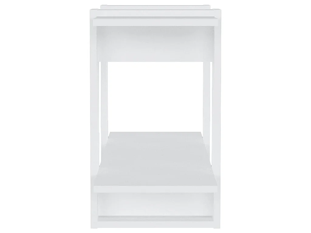 Bibliothèque/Séparateur de pièce Blanc brillant 80x30x51 cm