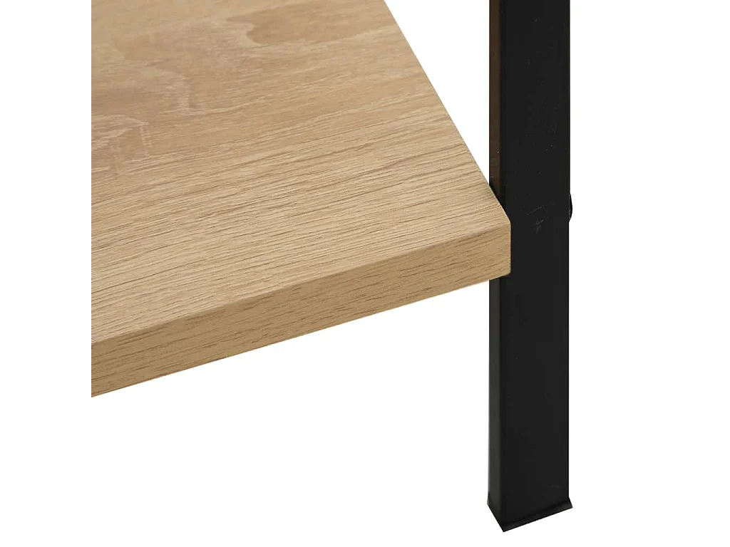 Bücherregal 4 Regalböden Eiche 60×27,6×124,5 cm Holzwerkstoff