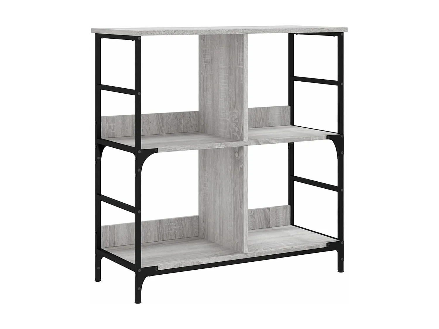 Bücherregal Grau Sonoma 78,5x33x82 cm Holzwerkstoff