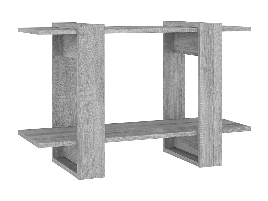 Bücherregal/Raumteiler Grau Sonoma 80x30x51 cm