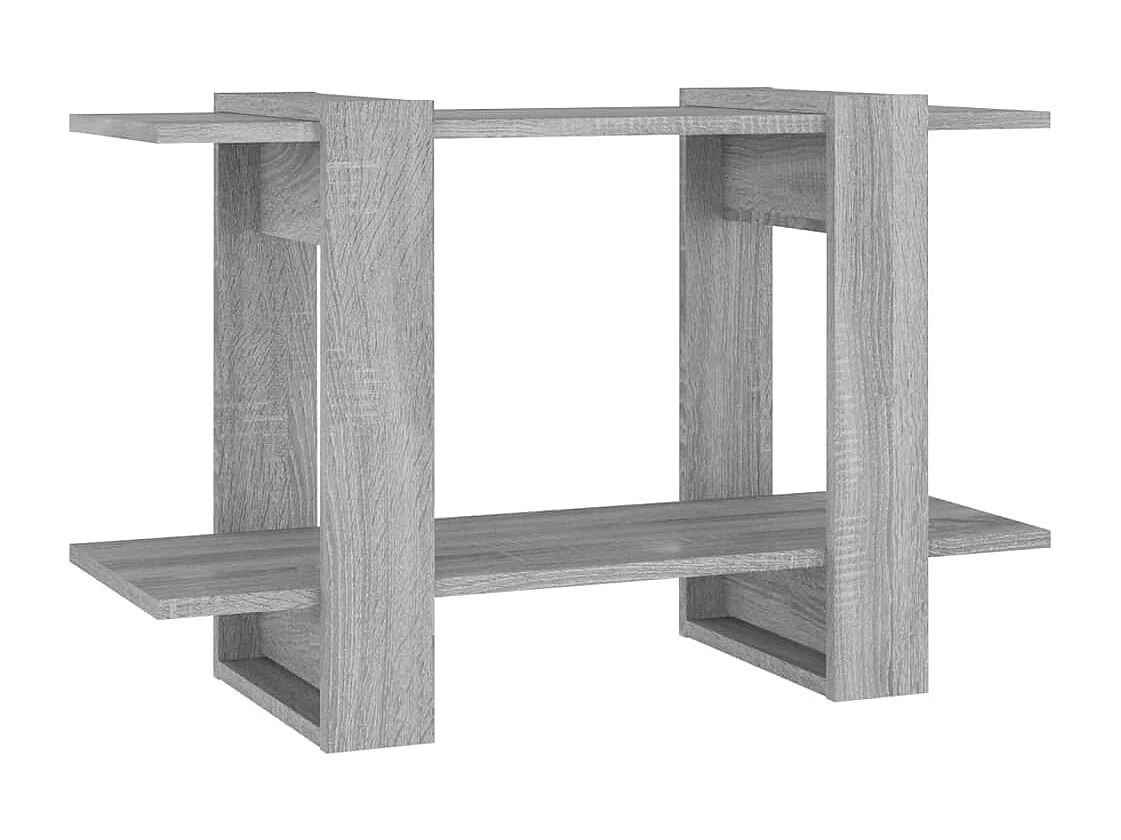 Bibliothèque/Séparateur de pièce Sonoma gris 80x30x51 cm