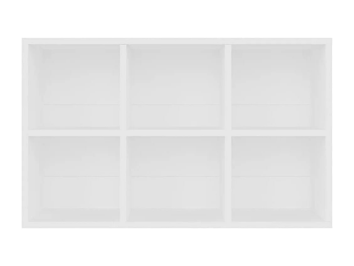 Boekenkast/dressoir 66x30x98 cm bewerkt hout wit