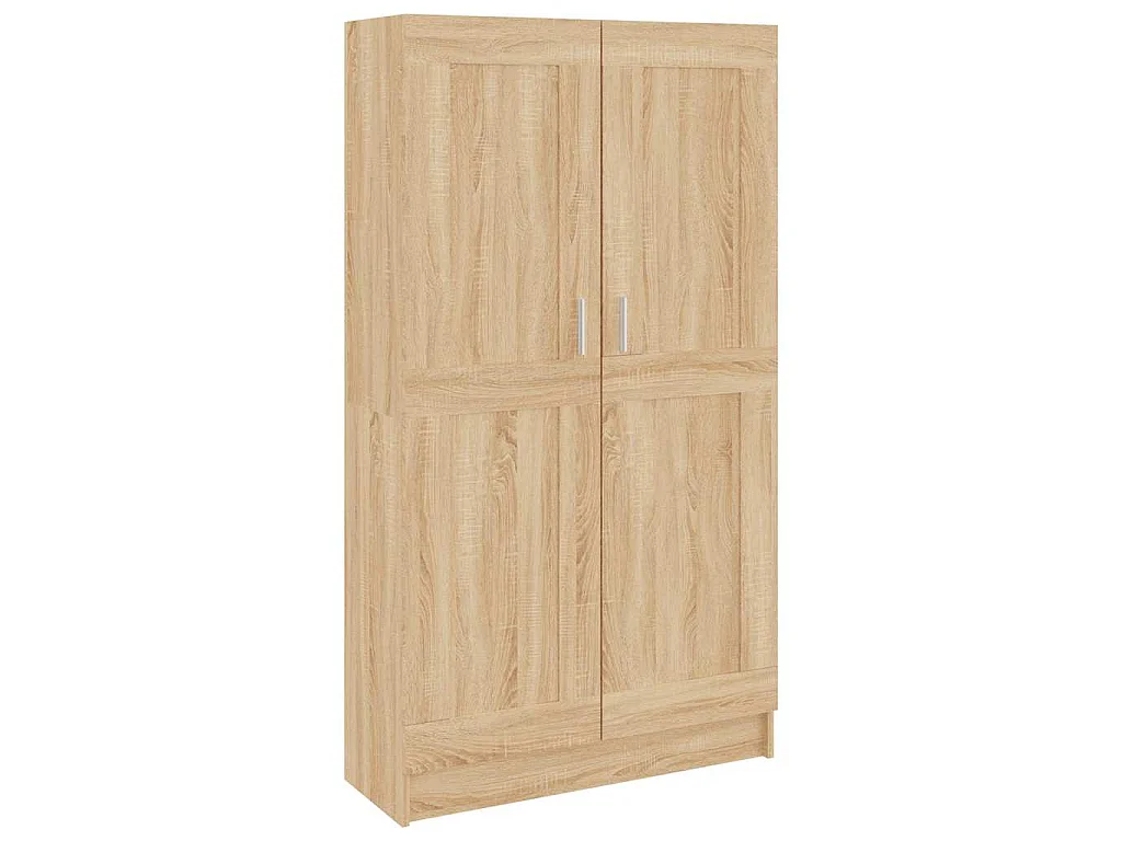 Boekenkast 82,5x30,5x150 cm bewerkt hout sonoma eikenkleurig