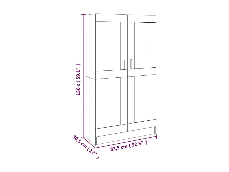 Bibliothèque Chêne sonoma 82,5x30,5x150 cm Bois d’ingénierie