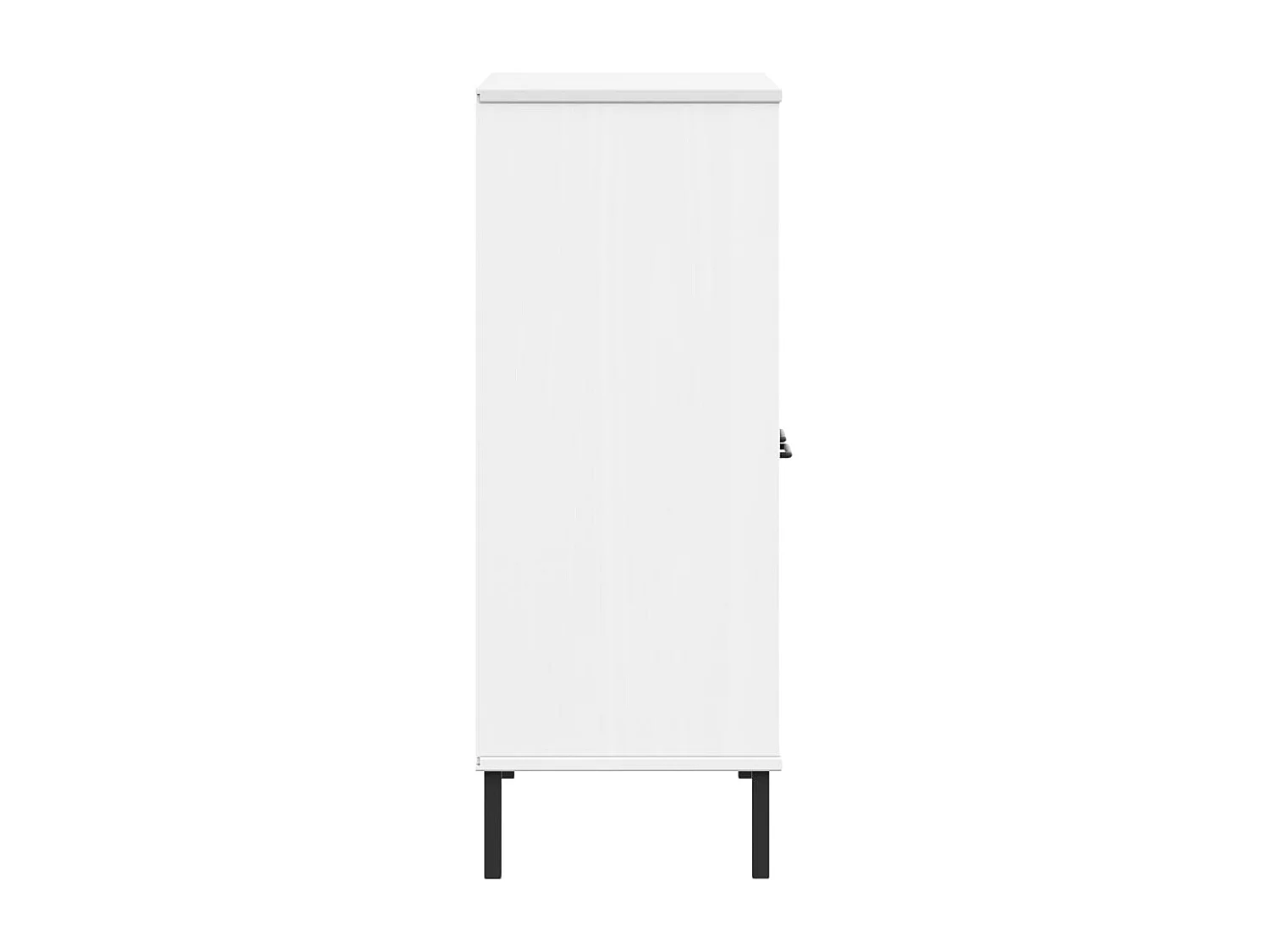 Estante c/ pernas metal 90x35x90,5cm madeira maciça OSLO branco