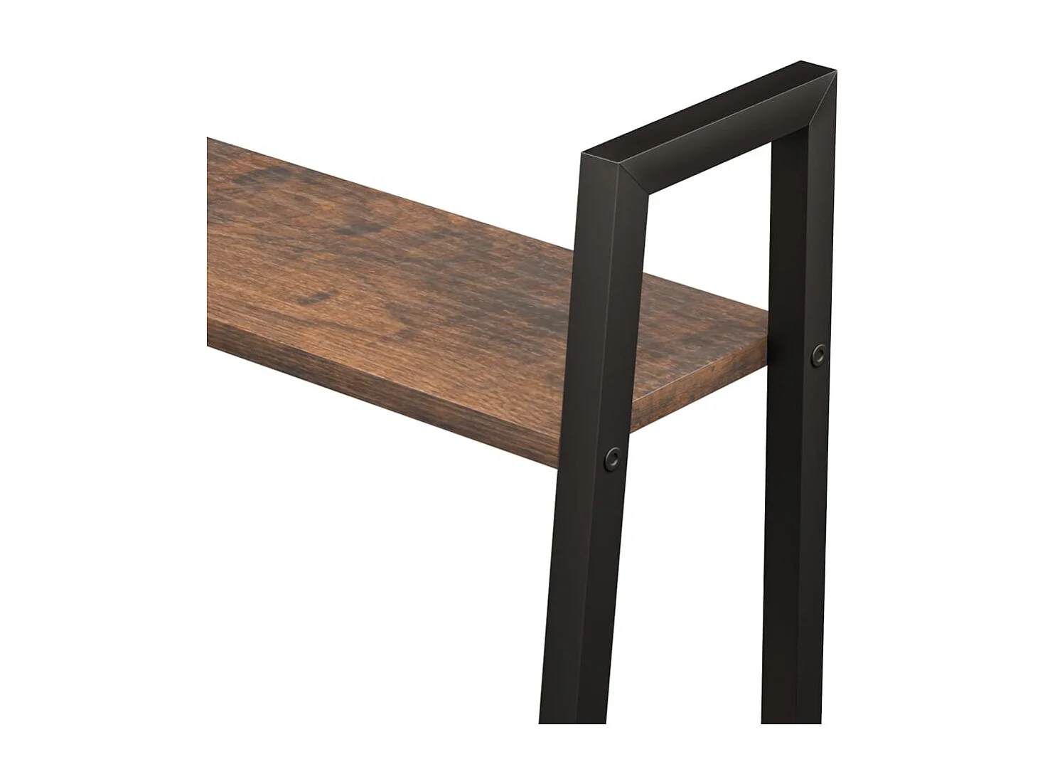 Estante de pé 4 prateleiras 56x35x140 cm castanho-escuro/preto