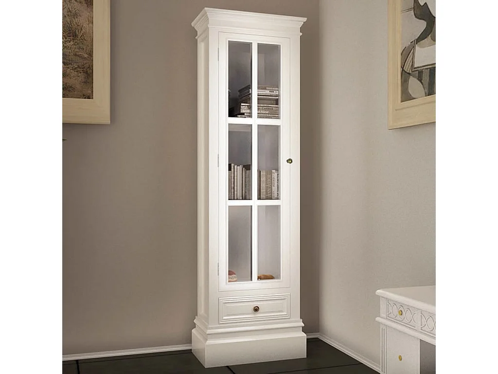 Bücherregal 3 Fächer Weiß Holz