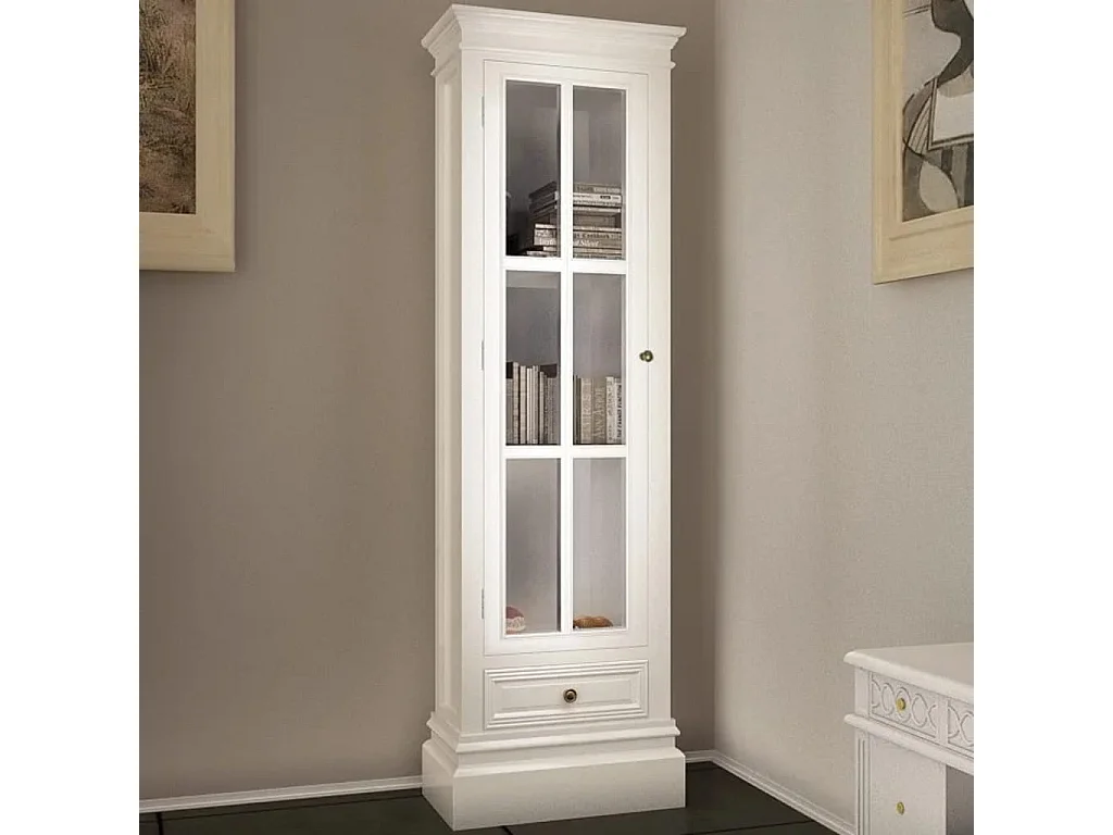 Bücherregal 3 Fächer Weiß Holz