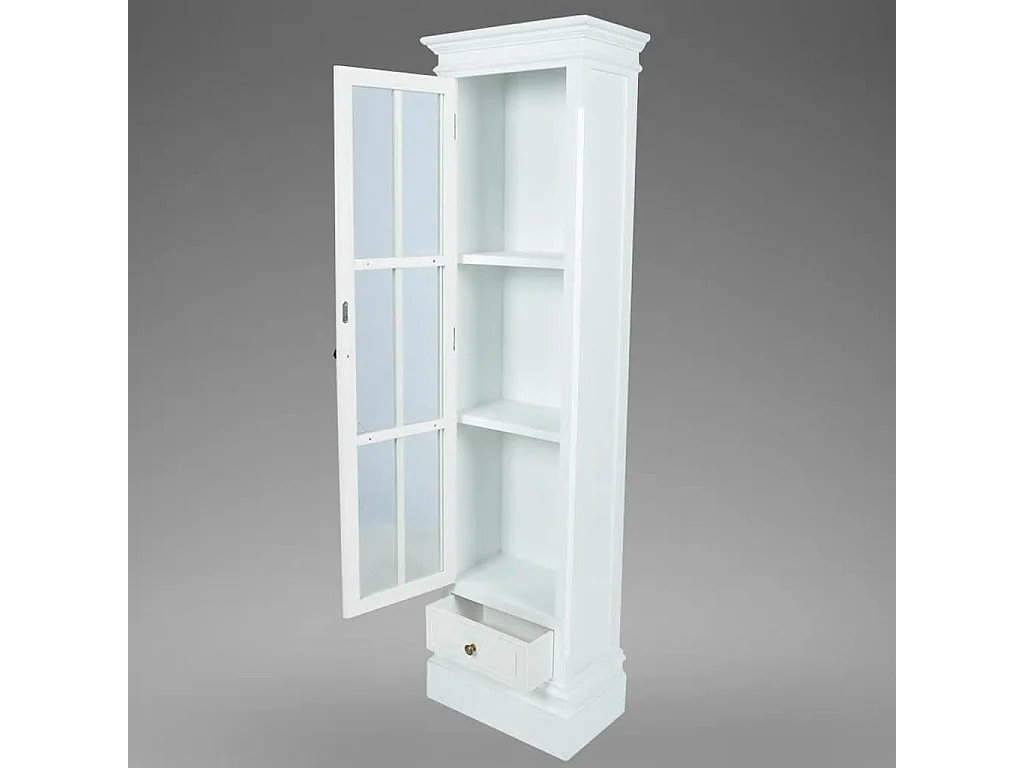 Estante com 3 prateleiras elegante madeira branco