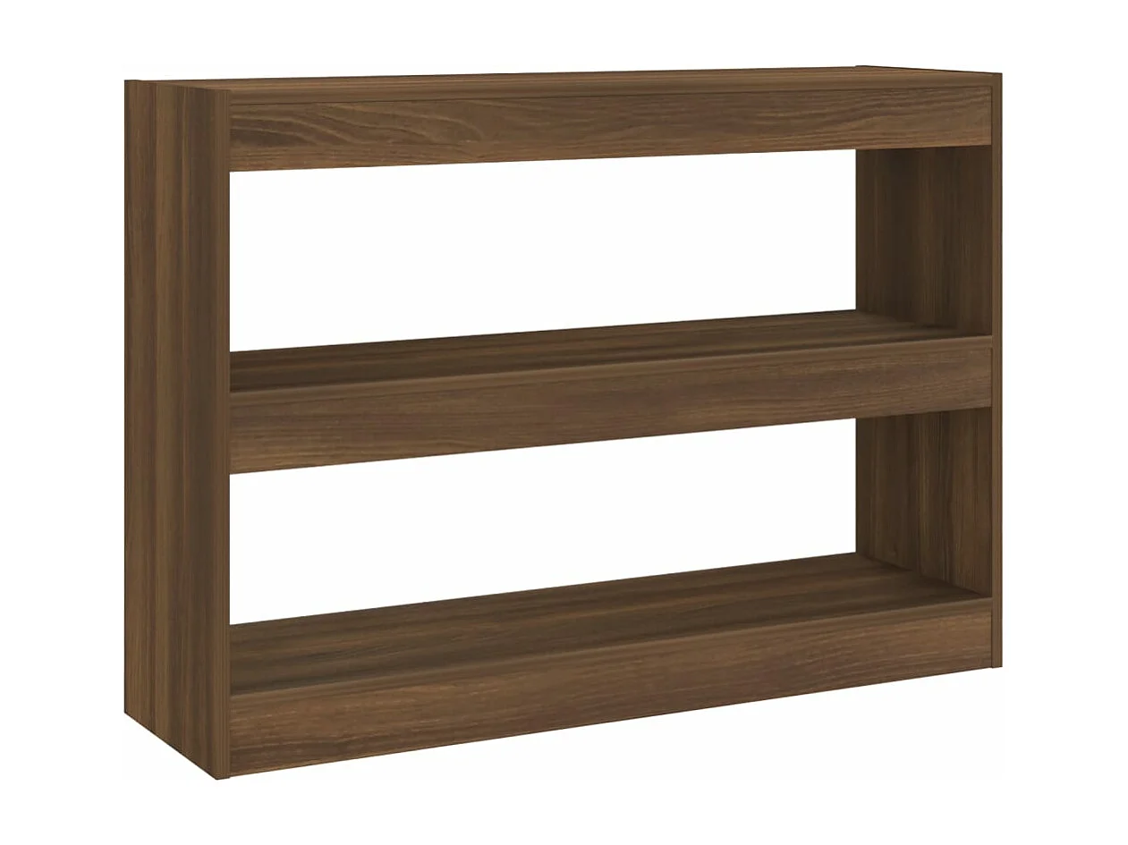 Libreria/Divisorio Rovere Marrone 100x30x72 cm