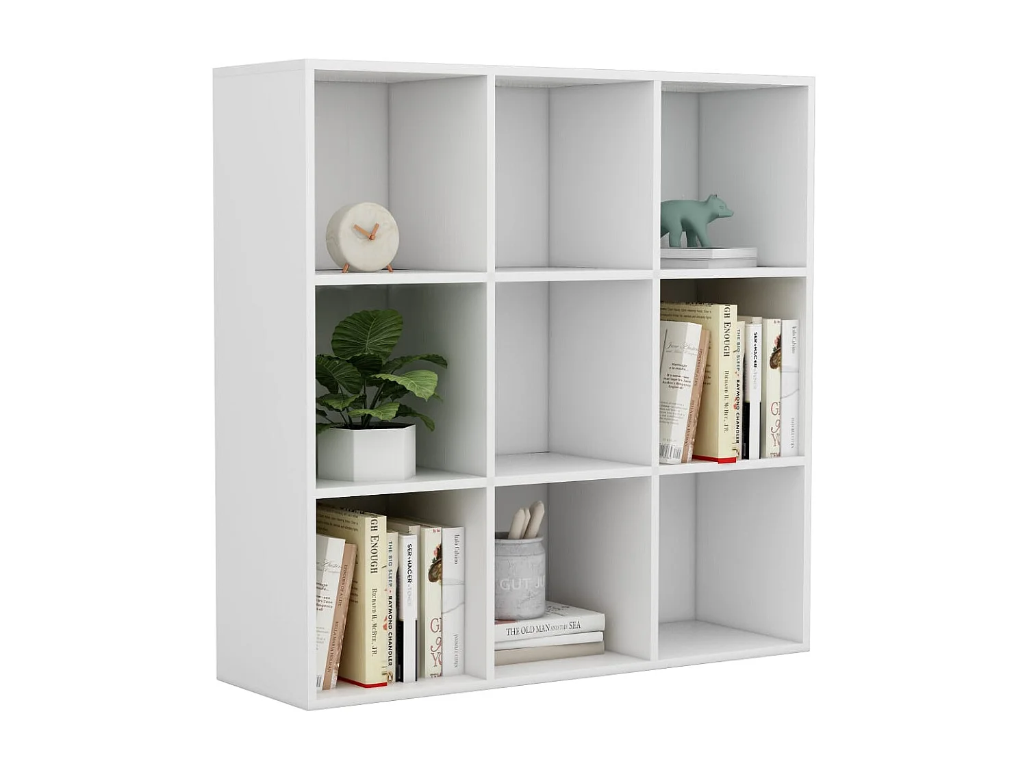 Boekenkast 98x29x97,5 cm bewerkt hout wit