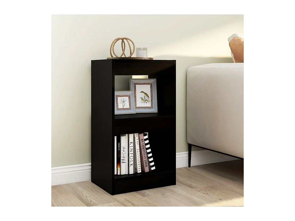 Boekenkast/kamerscherm 40x30x72 cm zwart