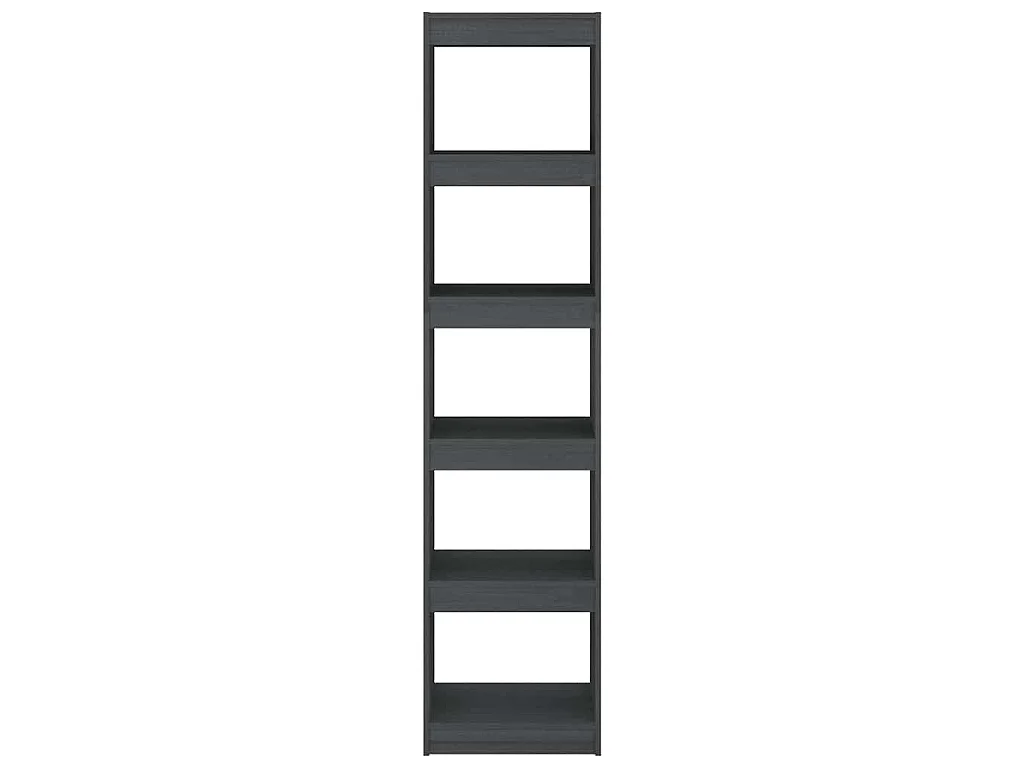 Bibliothèque/Séparateur de pièce Gris 40x30x167,5 cm Pin massif