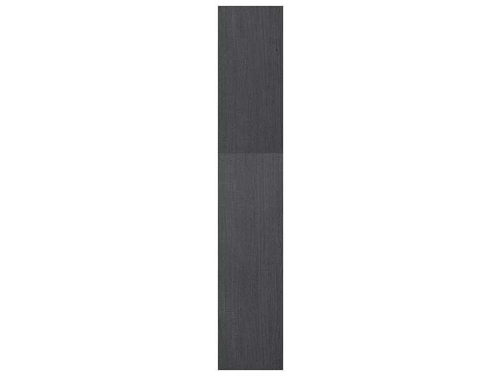 Bibliothèque/Séparateur de pièce Gris 40x30x167,5 cm Pin massif