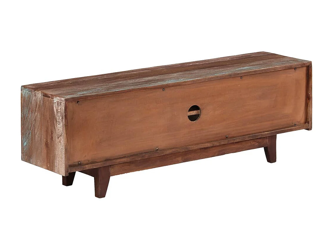 Meuble TV Bois d'acacia massif Vintage 118 x 30 x 40 cm