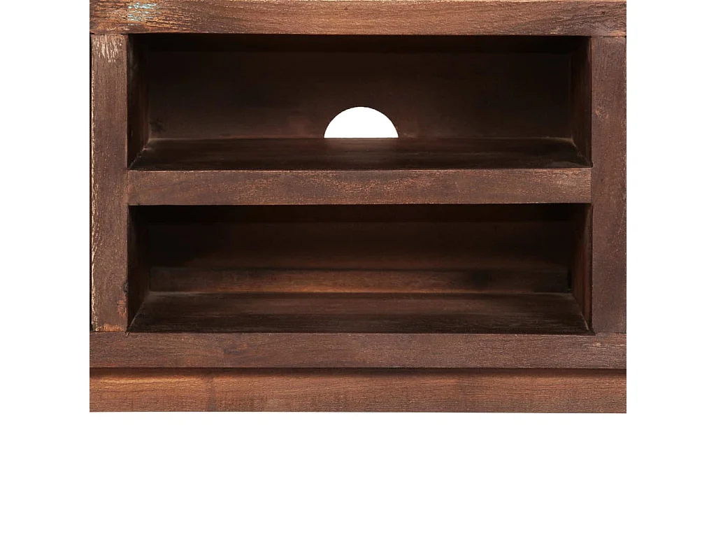 Meuble TV Bois d'acacia massif Vintage 118 x 30 x 40 cm
