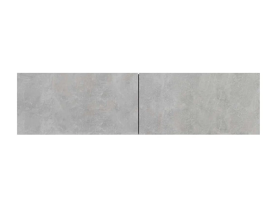Meuble TV Gris béton 120x30x30 cm Bois d’ingénierie