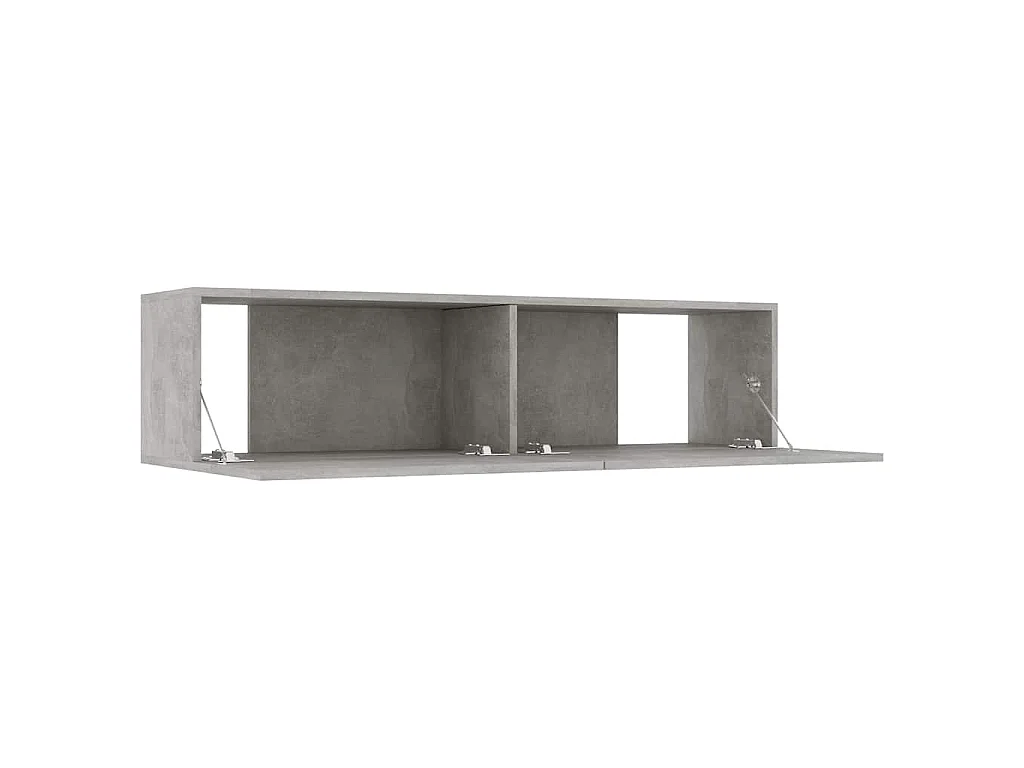 Tv-meubel 120x30x30 cm bewerkt hout betongrijs