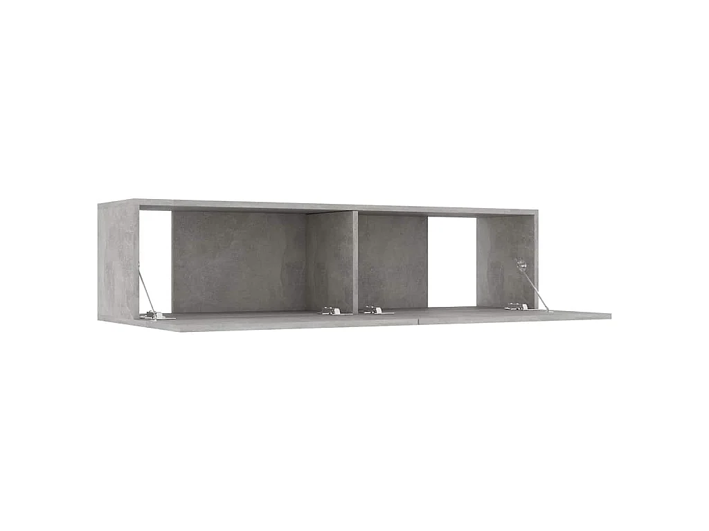 Tv-meubel 120x30x30 cm bewerkt hout betongrijs