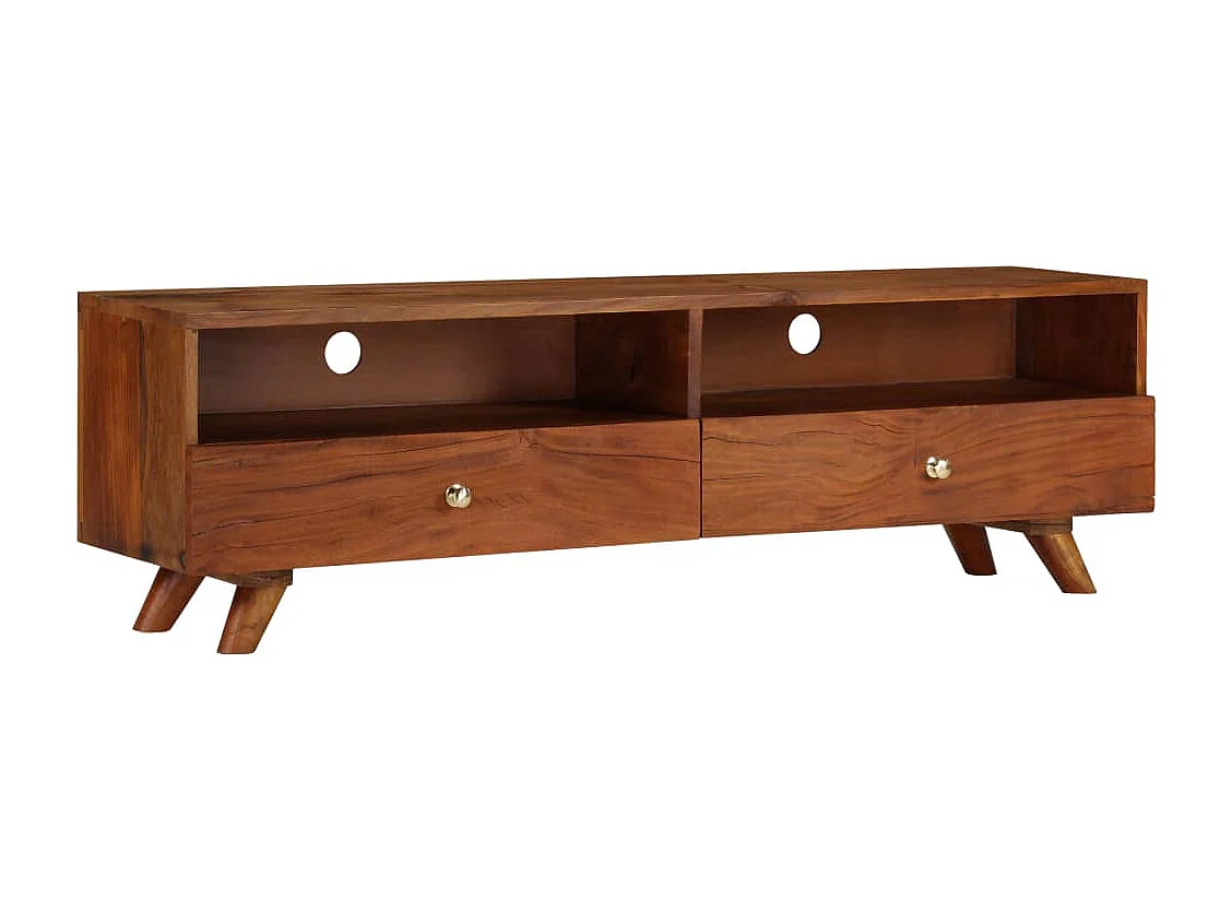 Mueble para TV de madera maciza reciclada 140x30x40 cm