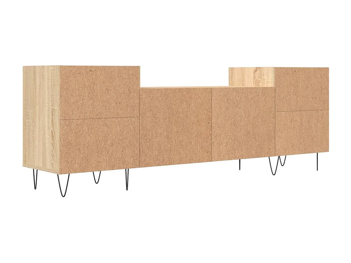 Tv-meubel 160x35x55 cm bewerkt hout sonoma eikenkleurig