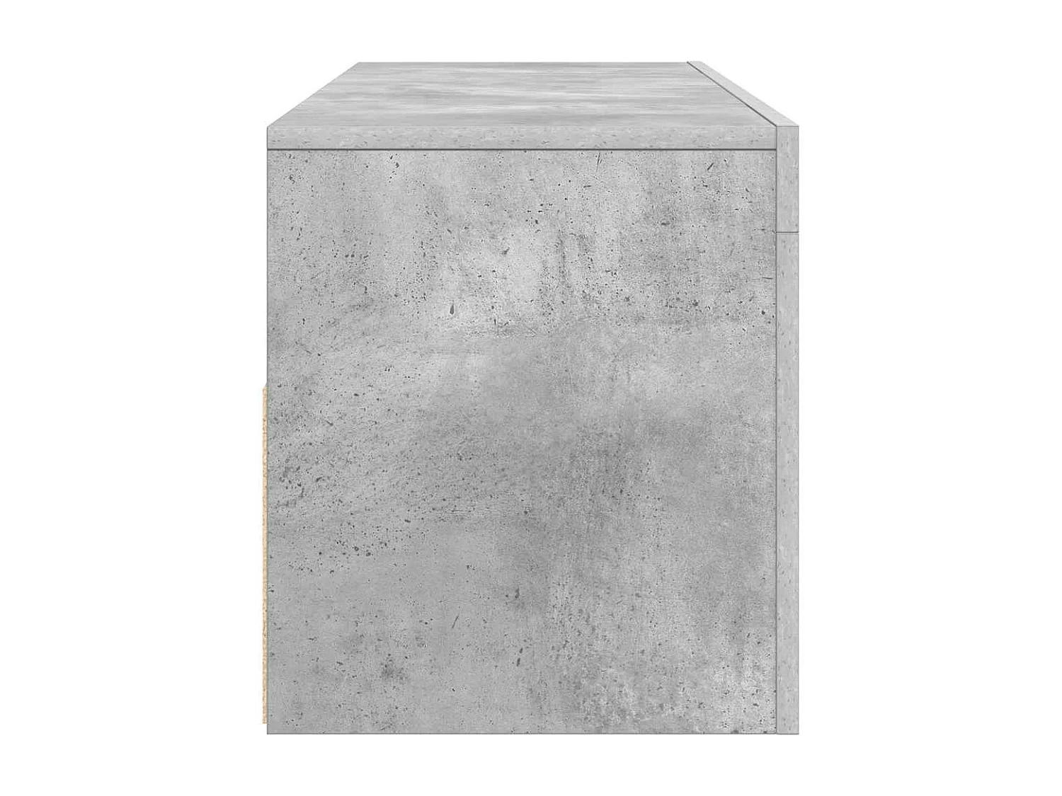 Mueble de TV con luces LED gris hormigón 120x35x40 cm