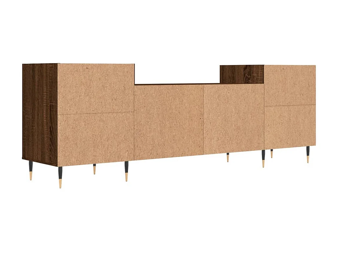 Meuble TV Chêne marron 160x35x55 cm Bois d'ingénierie